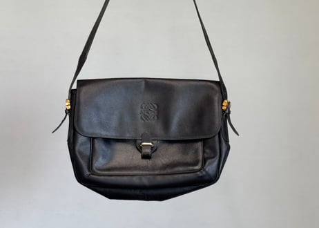 loewe anagram leather shoulder bag