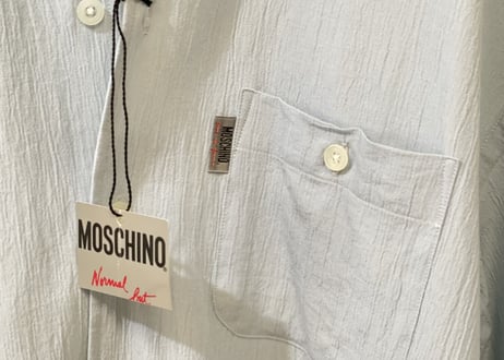 1990s moschino over size shirt dead stock