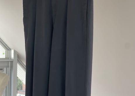 hermes black trousers