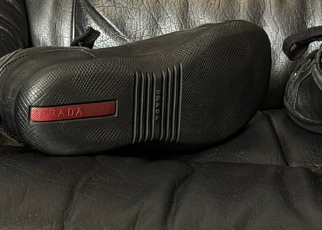 prada sports leather sneakers