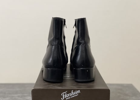 florsheim leather heel boots