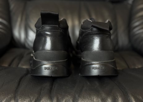 prada leather shose