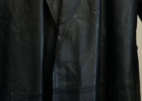 loewe leather long coat