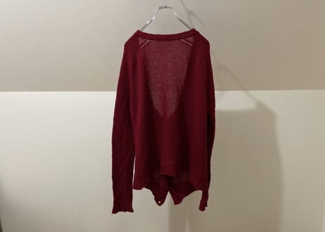 balmain broken knit cardigan