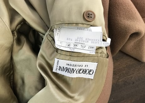 80-90s giorgio armani  cashmere double long coat