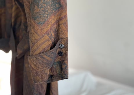 jacquard trench coat
