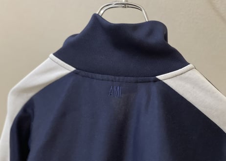 ami alexandre mattiussi logo jersey jacket
