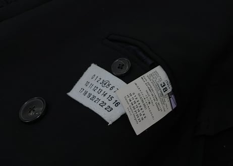 maison margiela 2011aw double coat black