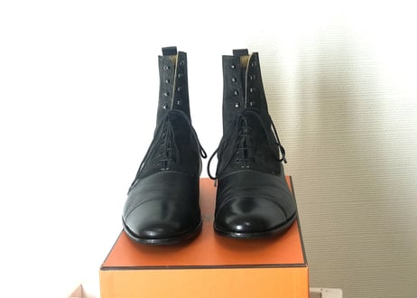 2018aw hermes lace-up boots size41