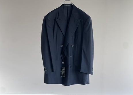gucci doubole stripe set up suit dead stock