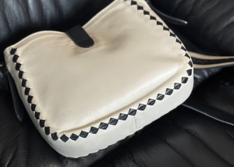 bottega veneta leather shoulder bag