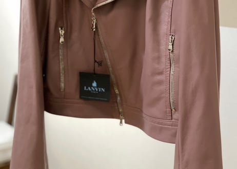 lanvin 2017aw leather jacket dead stock