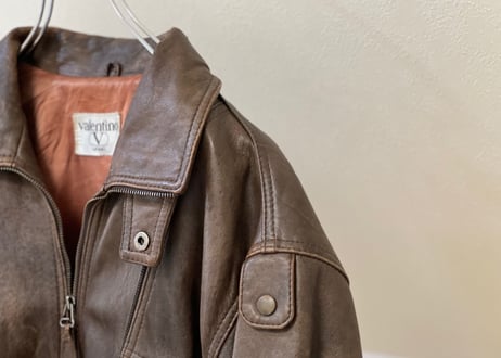 80s valentino leather jacket