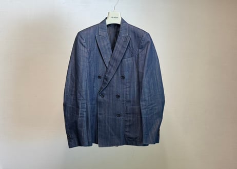 prada denim double jacket