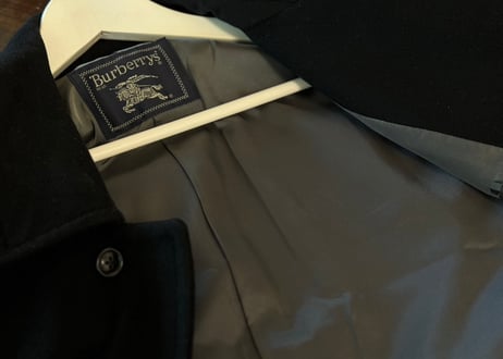 burberry cashmere single long coat