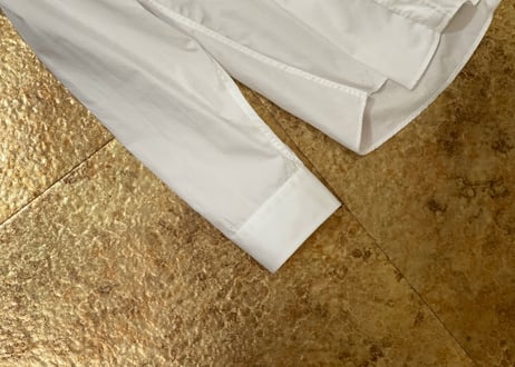gucci "総柄” dress shirt white