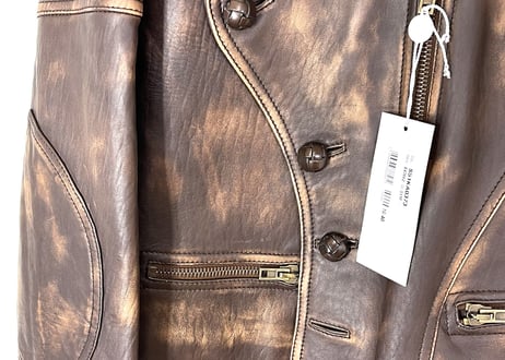 2017ss maison margiela "白タグ” leather jacket dead stock