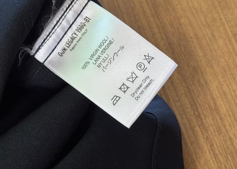 our legacy "初期タグ" compact jacket