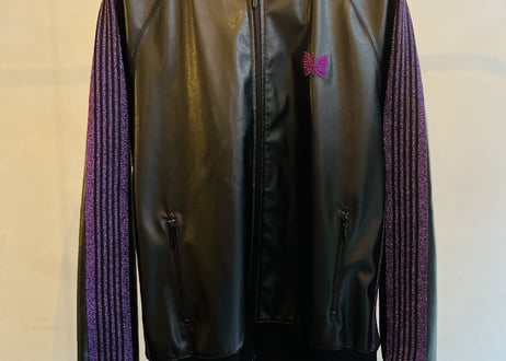 needles fake leather blouson jacket