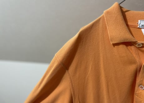 hermes "H” logo big size polo shirt