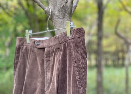 burberry corduroy wide pants