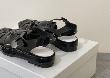 maison margiela leather sandals dead stock