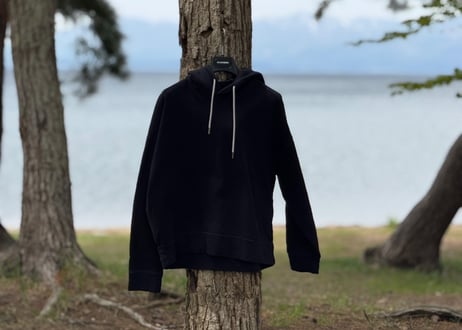 jilsander ”Meier 期” logo drawstrings hoodie