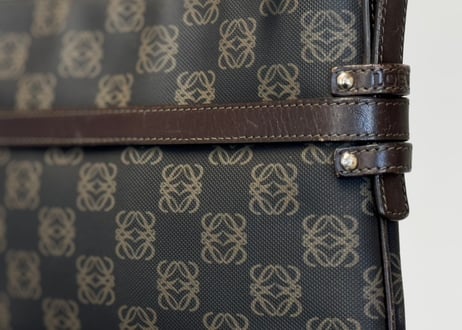 loewe anagram logo shoulder bag