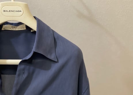 balenciaga silk rayon shirt