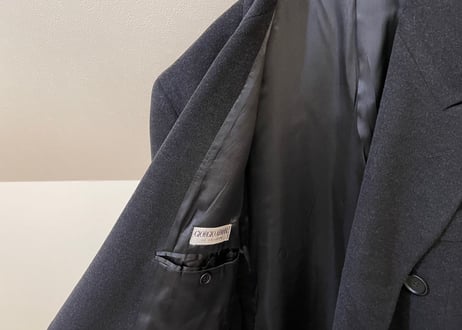 giorgio armani double chesterfield coat