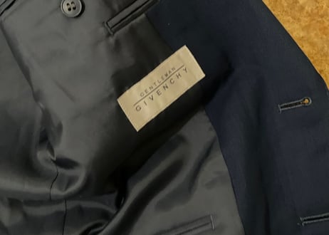 givenchy set up suit blue