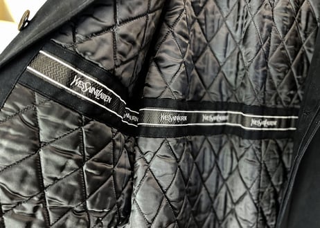 yves saint laurent belted coat