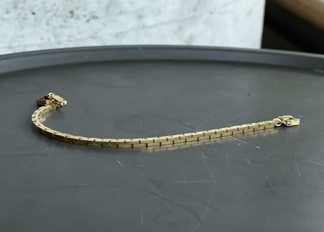 80-90s givenchy gold bracelet  "D"