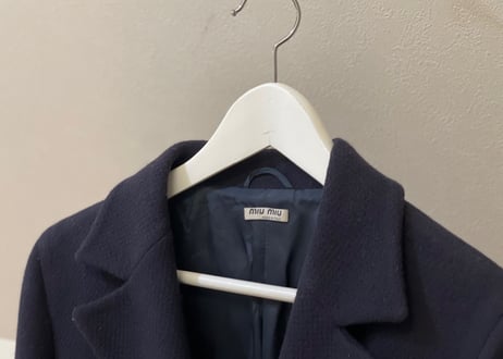 miumiu cashmere wool double coat