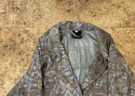 80s made in Italy whole pattern coat