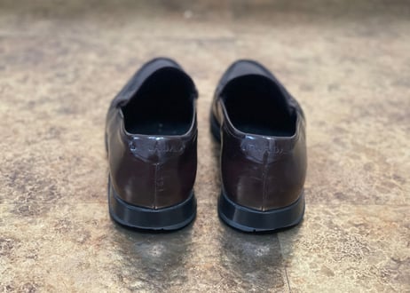 prada leather oafer