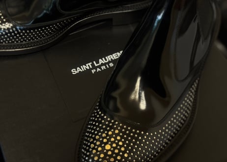 saint laurent studs side gore boots dead stock
