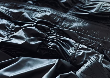 chanel pvc leather over size coat