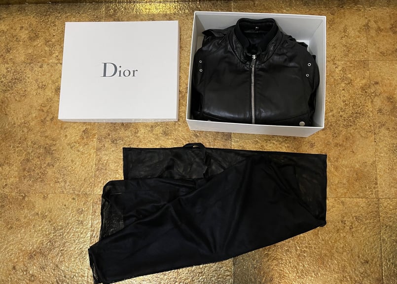 diorhomme 2008ss leather jacket dead stock | we