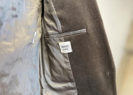 hermes velour jacket