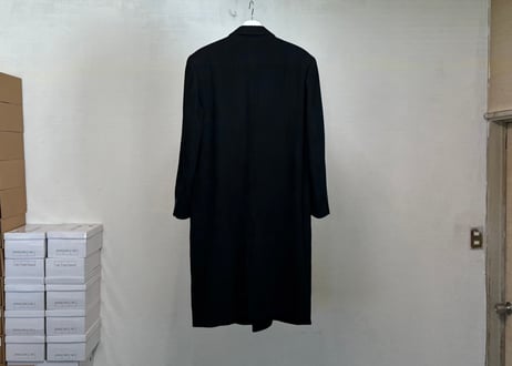 pure cashmere double long coat #L