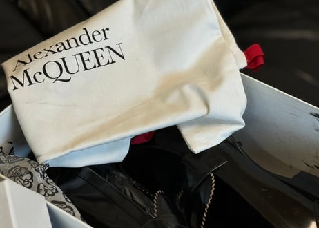 alexander mcqueen 2024ss leather heel loafer