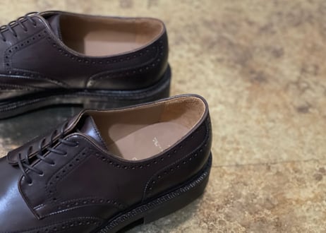 polo ralph lauren 2021aw wing tip dress shose brown 43 dead stock
