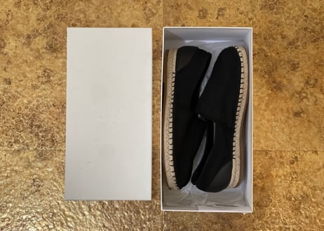 maison margiela tabi shose black 40 dead stock