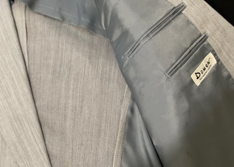 【setup special pick up】80-90s set up suit "gray stripe double"