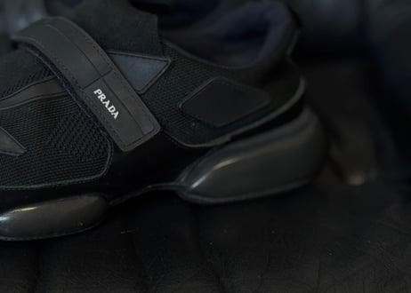 prada logo velcro shose