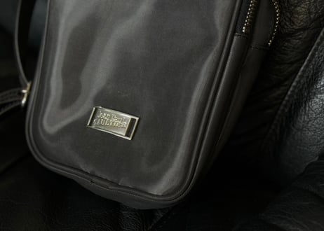 jean paul gaultier logo shoulder bag