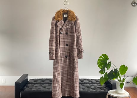 alysi fur long coat dead stock