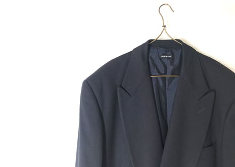 80-90s giorgio armani silk double set up suit dead stock