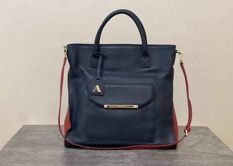 aquascutum made in england leather bag